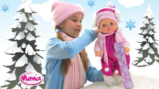 Зимняя версия куклы Bambolina NENA, 42 см.  