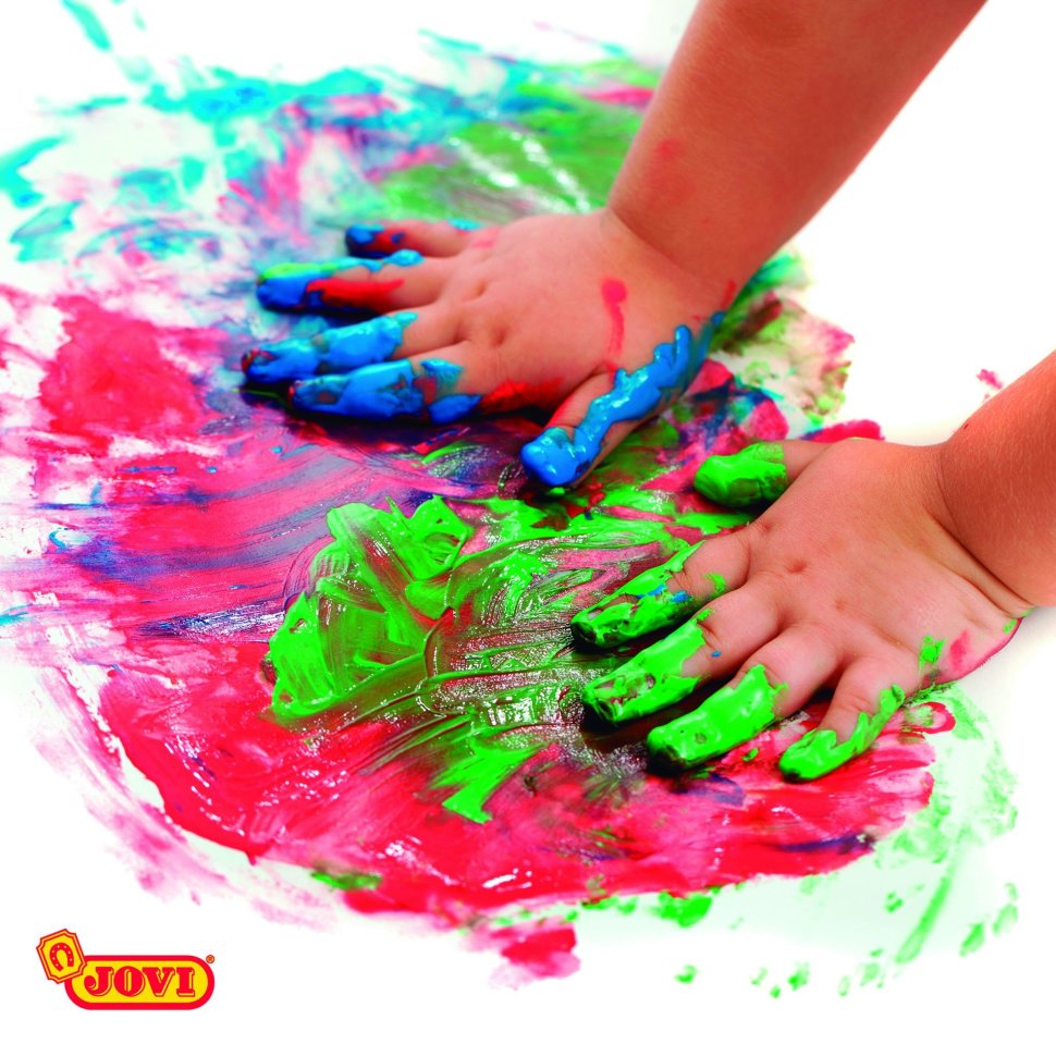 Краски для рисования руками 5 цветов по 35 мл  