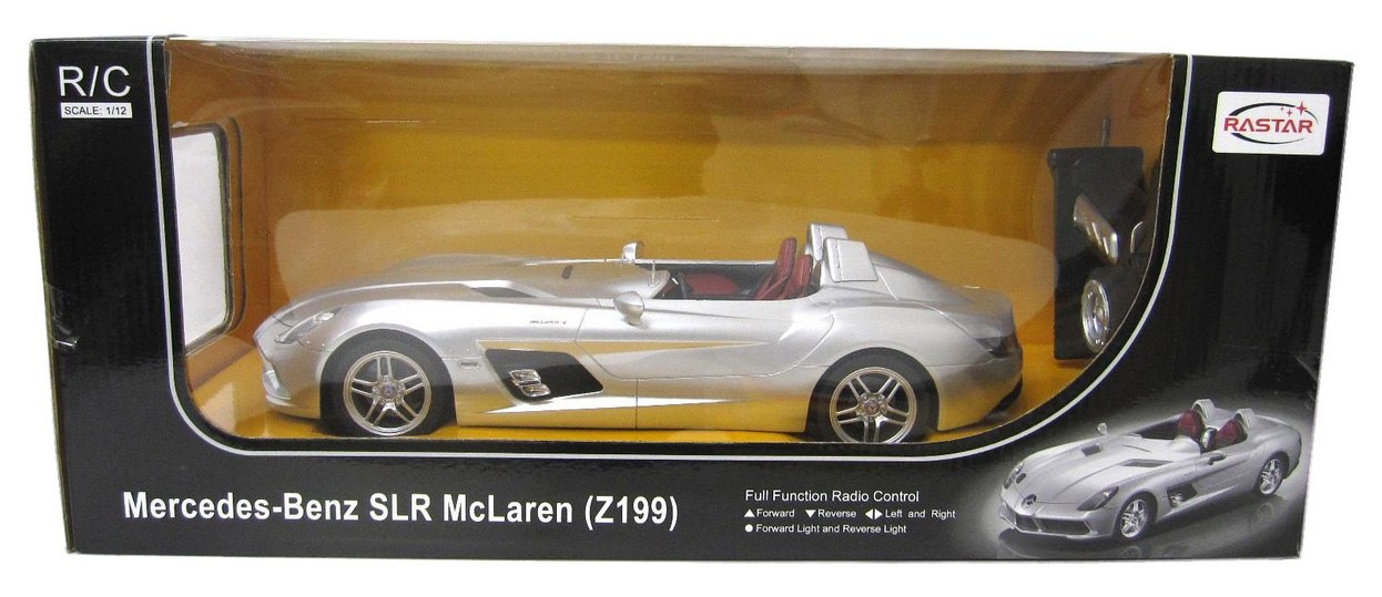 Машина на р/у - Mercedes-Benz SLR, серебряный, 1:12  