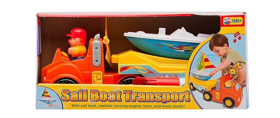 Развивающая игрушка «Трейлер с яхтой»  