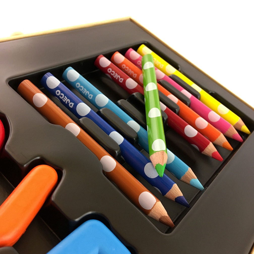 Художественный набор мини с карандашами, фломастерами и мелками  