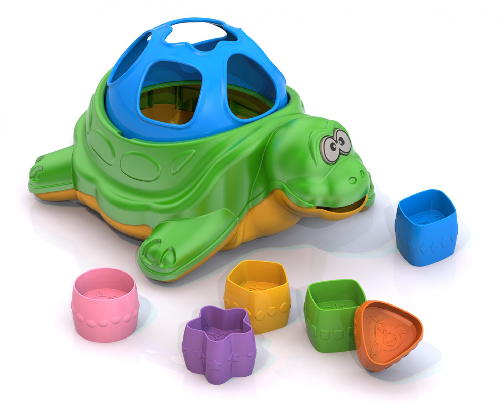 Дидактическая игрушка-сортер - Черепаха  