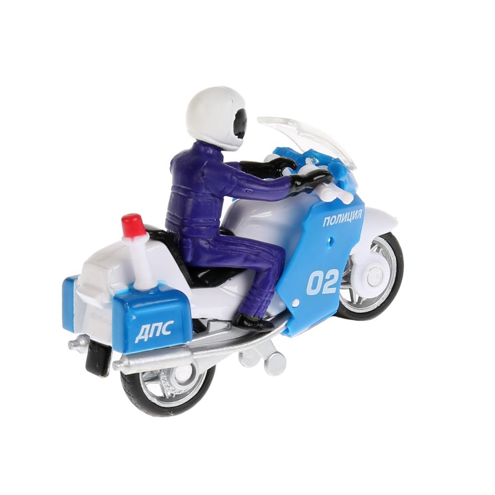 Металлическая инерционная машина - Kia Sorento Prime Полиция, 12 см + Мотоцикл 7,5 см  