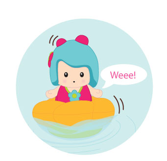 Мими - листочек/фонтан, интерактивная игрушка для ванной   