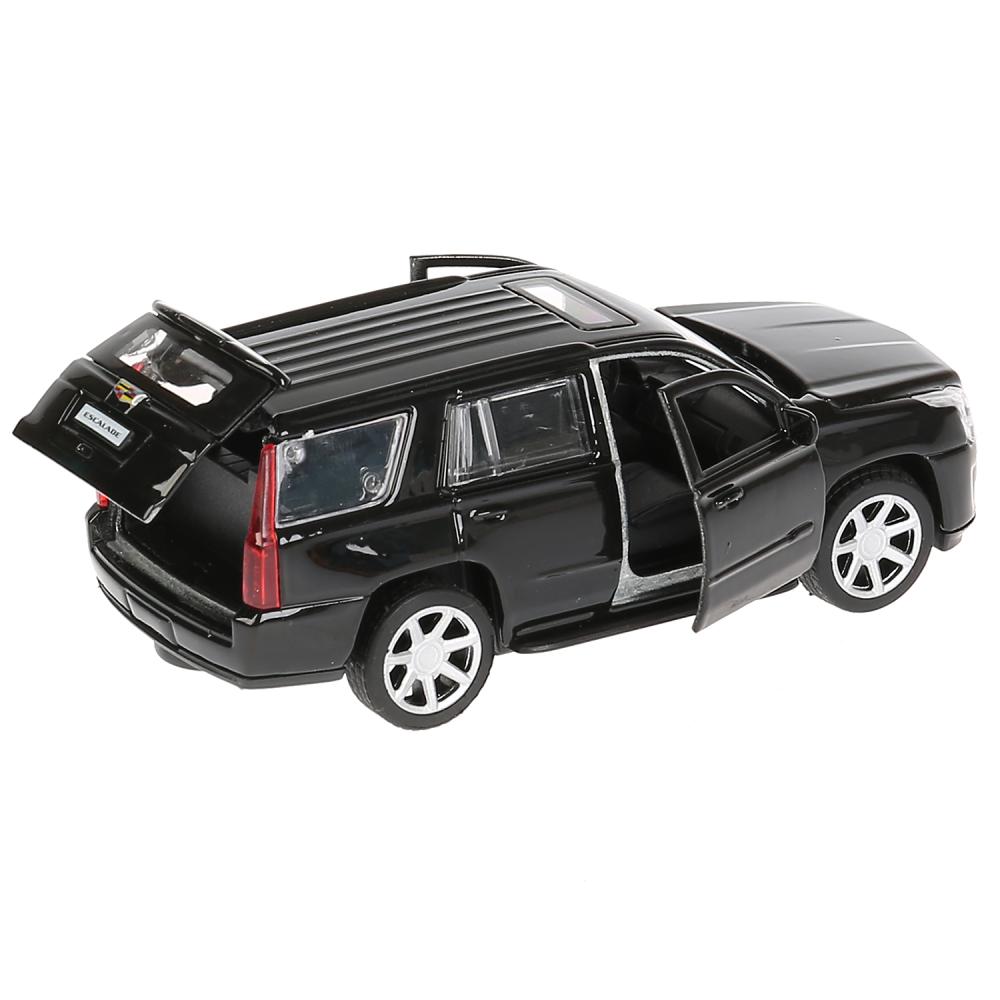 Машина инерционная металлическая - Cadillac Escalade, 12 см, черный, открываются двери  