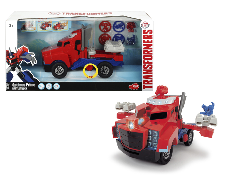 Боевой трейлер Optimus Prime из серии Трансформеры, со светом и звуком, 23 см. Боевой трейлер Optimus Prime из серии Трансформеры, со светом и звуком, 23 см.Игрушки трансформеры<br>Боевой трейлер Optimus Prime из серии Трансформеры, со светом и звуком, 23 см.<br>