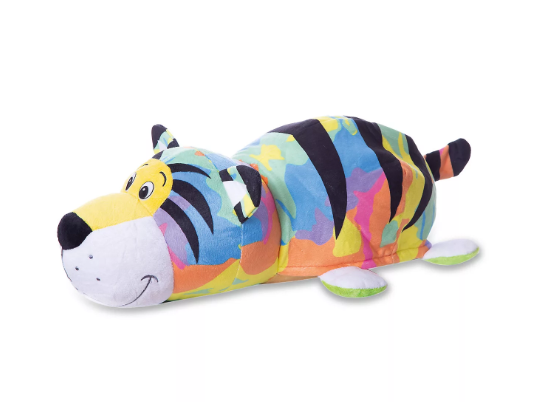 Мягкая игрушка из серии Вывернушка 2в1 Радужный тигр-Черепашка, 40 см.  