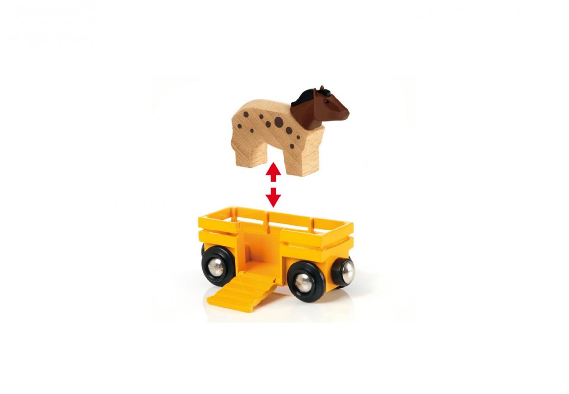 Игровой набор Фермерский поезд - Вагоны с животными, 5 элементов  