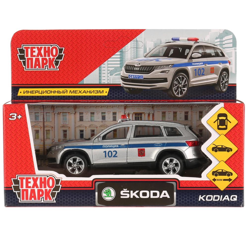 Инерционная металлическая машина Skoda Kodiaq – Полиция, 12 см  