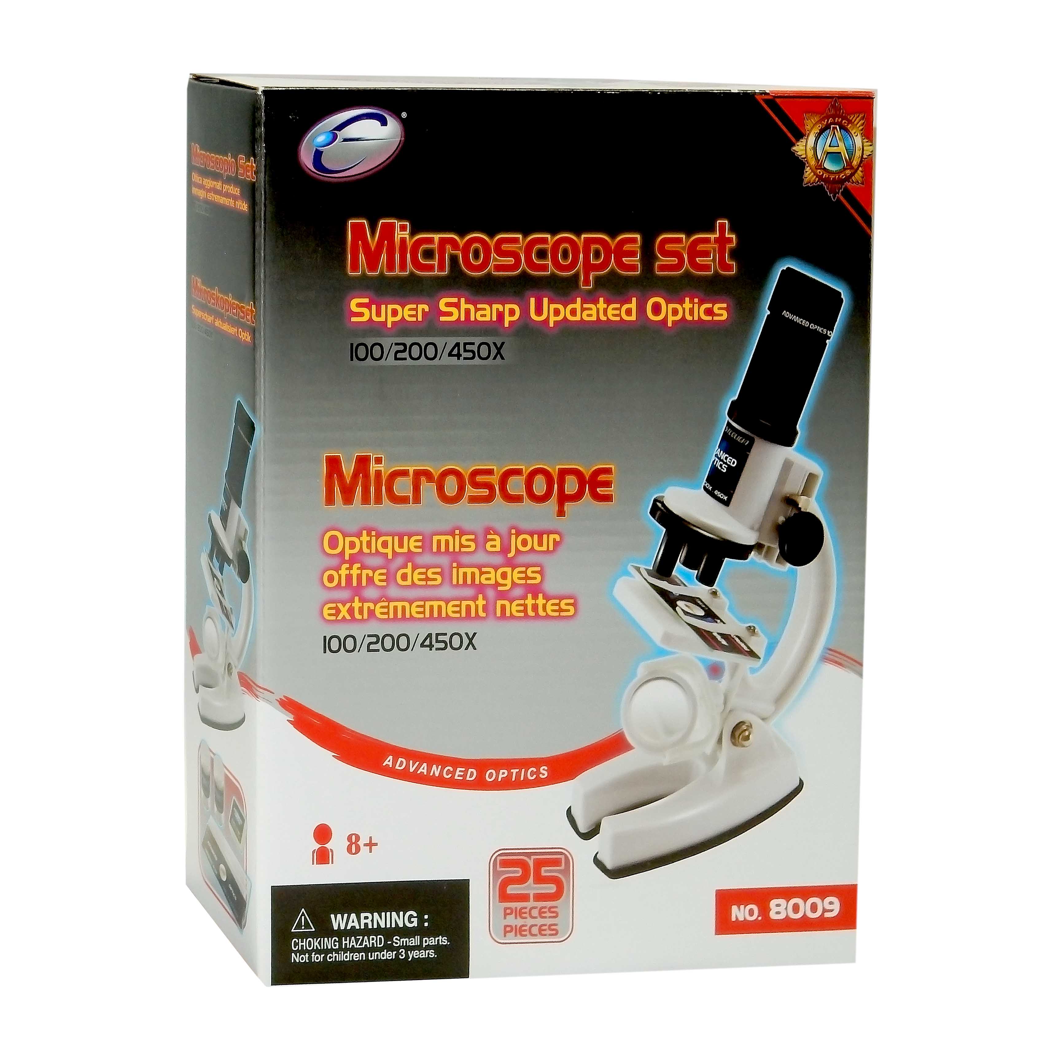 Набор для опытов с микроскопом и аксессуарами, 25 предметов, белый  