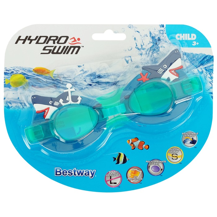 Очки для плавания от 3 лет, 6 видов дизайна   