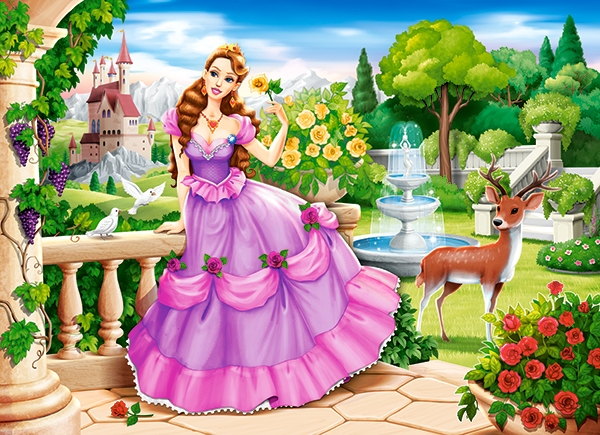 Пазлы Castorland - Принцесса в саду, 100 элементов  