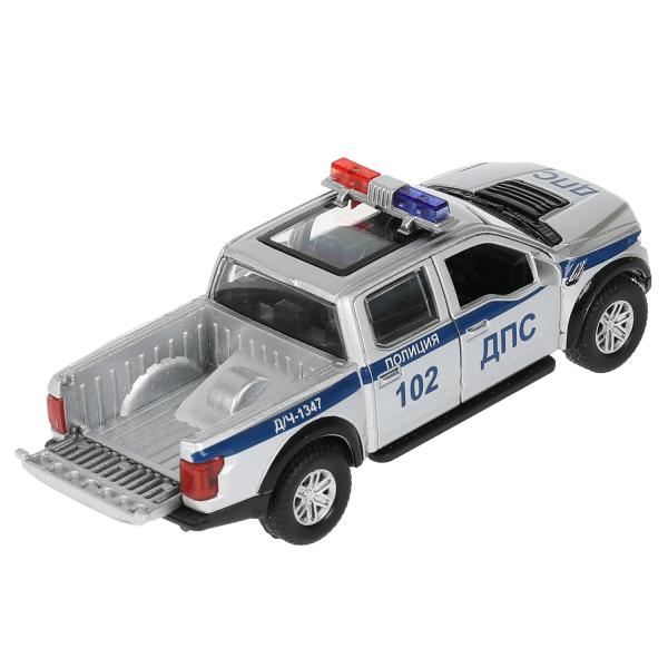 Модель Полиция Ford F150 Raptor 12 см двери и багажник открываются металлическая инерционная  