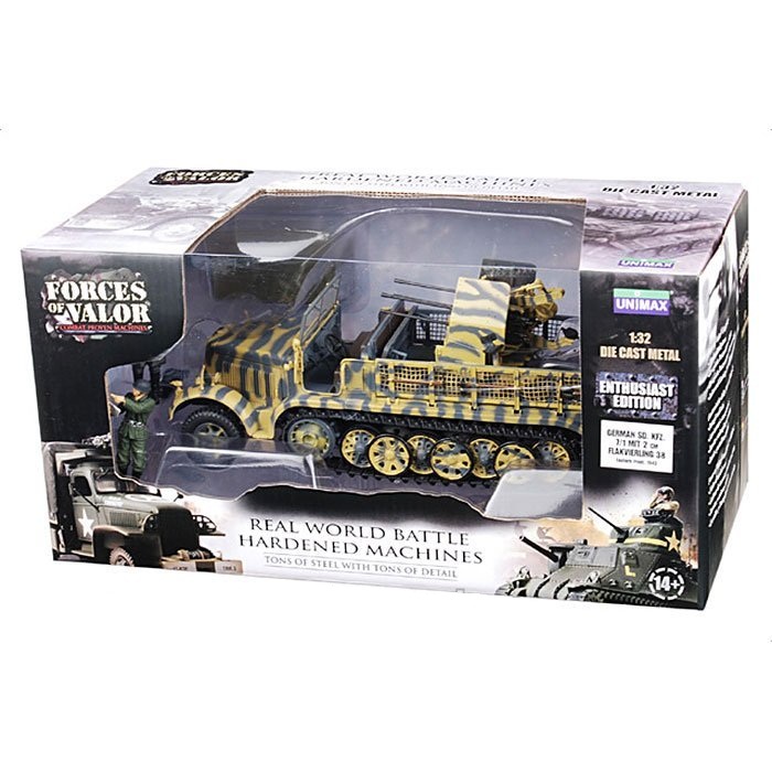 Коллекционная модель - легкое зенитное орудие Sd. Kfz. 7/1 mit 2 cм Flakvierling 38 1943, Германия, 1:32
