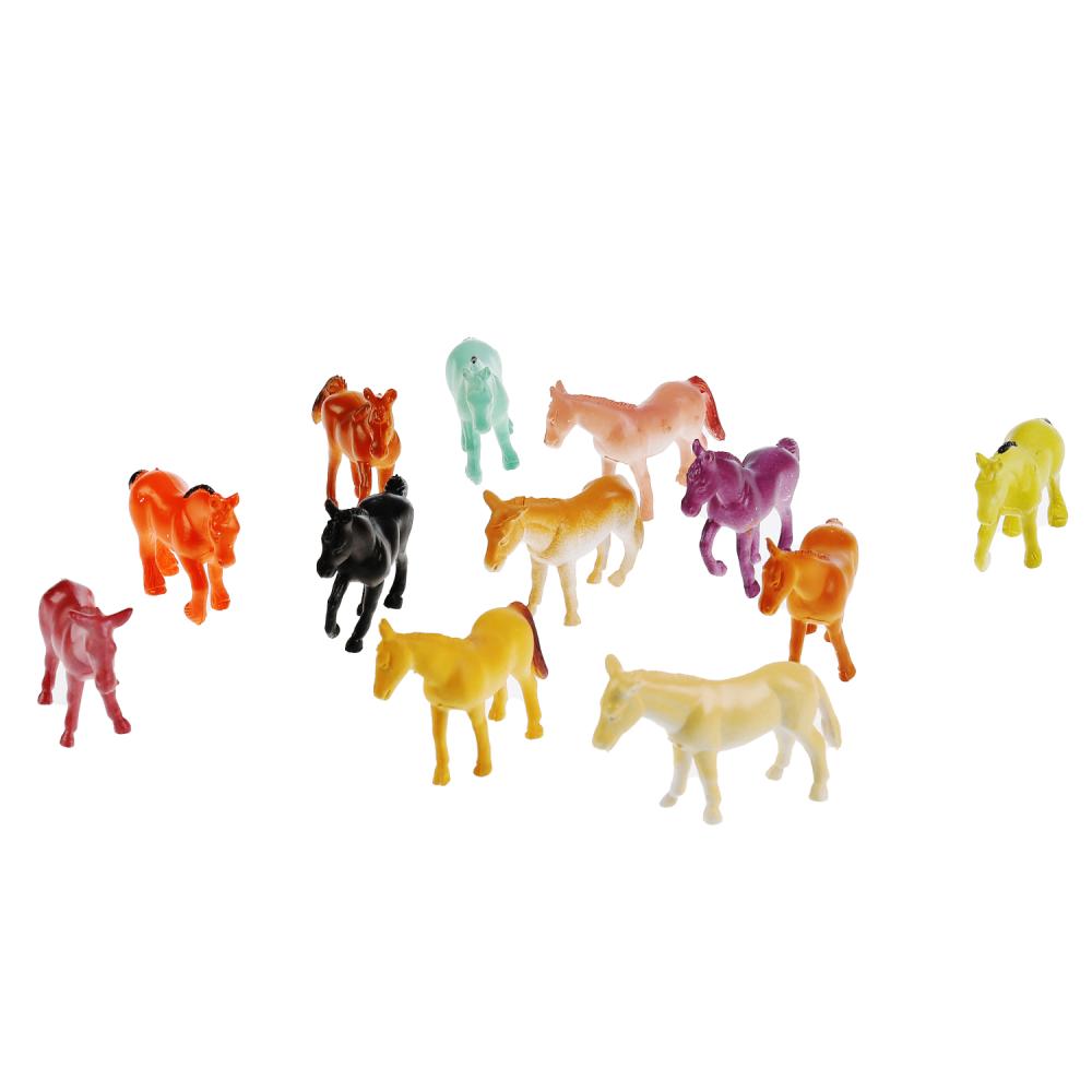Фигурки пластизоль из серии Рассказы о животных – Лошади, 12 видов   