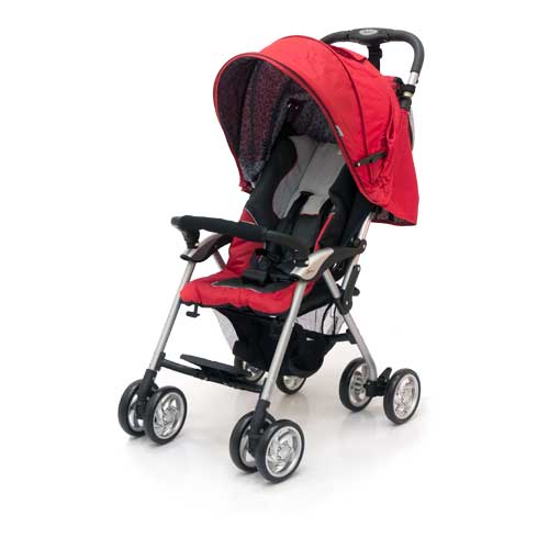 Коляска прогулочная Elegant, Black/Red Коляска прогулочная Elegant, Black/RedДетские коляски Capella Jetem, Baby Care<br>Коляска прогулочная Elegant, Black/Red<br>