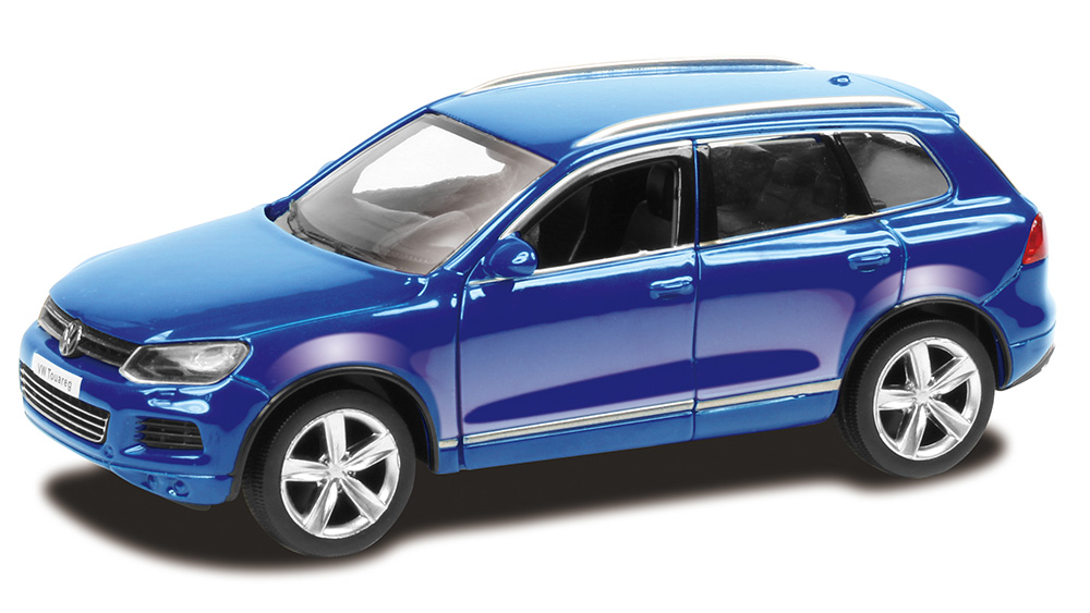 Машина металлическая Volkswagen Touareg 1:64, 2 цвета – синий или коричневый  