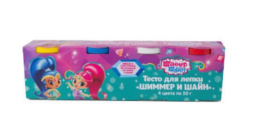 Тесто для лепки из серии Шиммер и Шайн, 4 баночки по 50 г. Тесто для лепки из серии Шиммер и Шайн, 4 баночки по 50 г.Наборы для лепки<br>Тесто для лепки из серии Шиммер и Шайн, 4 баночки по 50 г.<br>