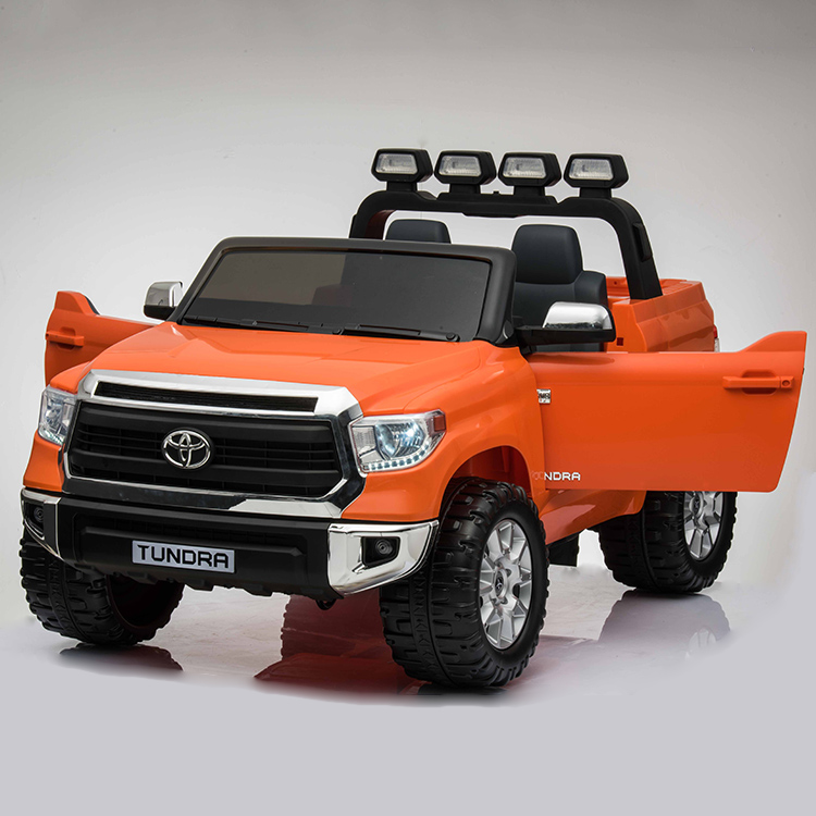 Электромобиль - Toyota Tundra, оранжевый, свет и звук  