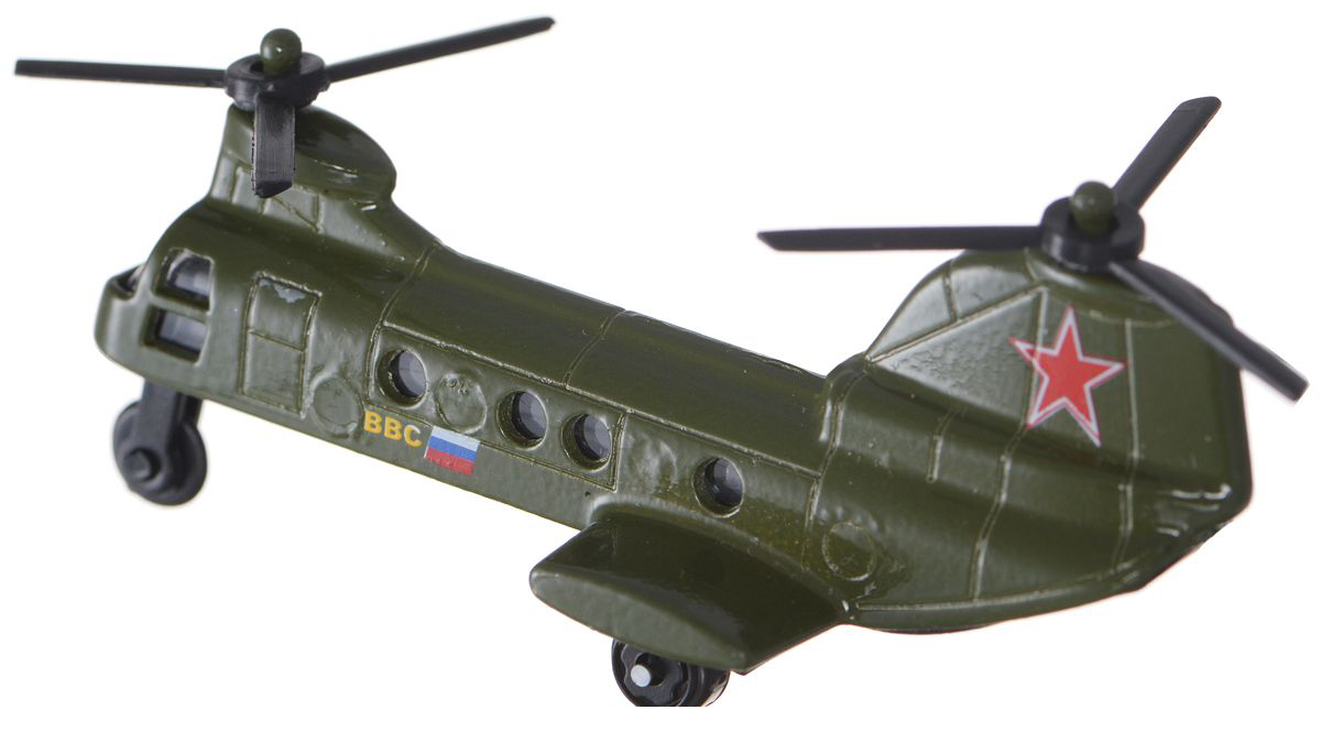 Коллекционная металлическая модель - Вертолет 7,5 см  