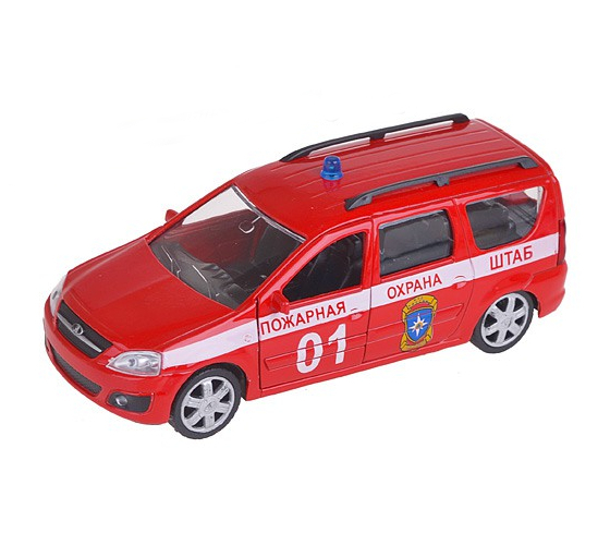 Металлическая машина - Lada Largus, пожарная охрана, 1:38 Металлическая машина - Lada Largus, пожарная охрана, 1:38LADA<br>Металлическая машина - Lada Largus, пожарная охрана, 1:38<br>