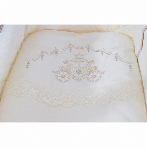 Комплект постельного белья в электронную люльку - Nuovita Vettura, beige / бежевый, 3 предмета  