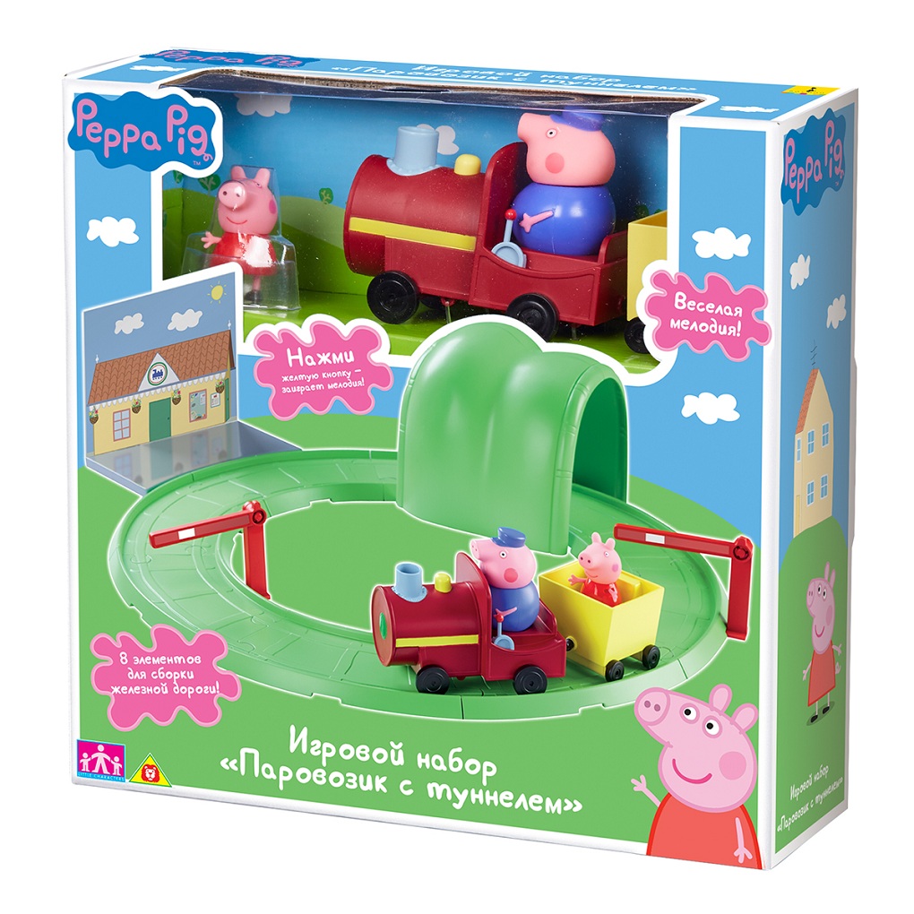 Игровой набор ™Peppa Pig - Паровозик с туннелем  