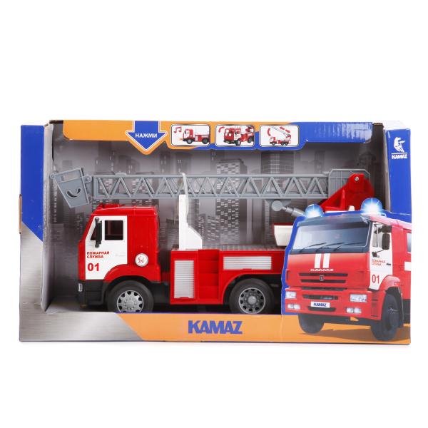 Инерционная пожарная машина – Камаз, со светом и звуком  