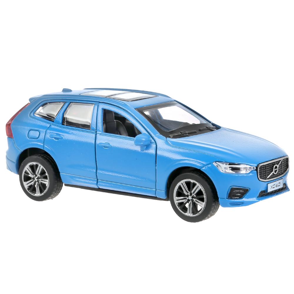 Машина Volvo XC60 r-design 12 см матовый синий двери и багажник открываются металлический  