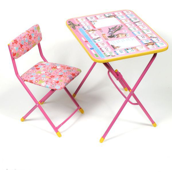 Набор детской мебели - Азбука 3 из серии Маша и Медведь, цвет розовый  