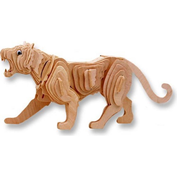 Модель деревянная сборная – Тигр, 6 пластин  