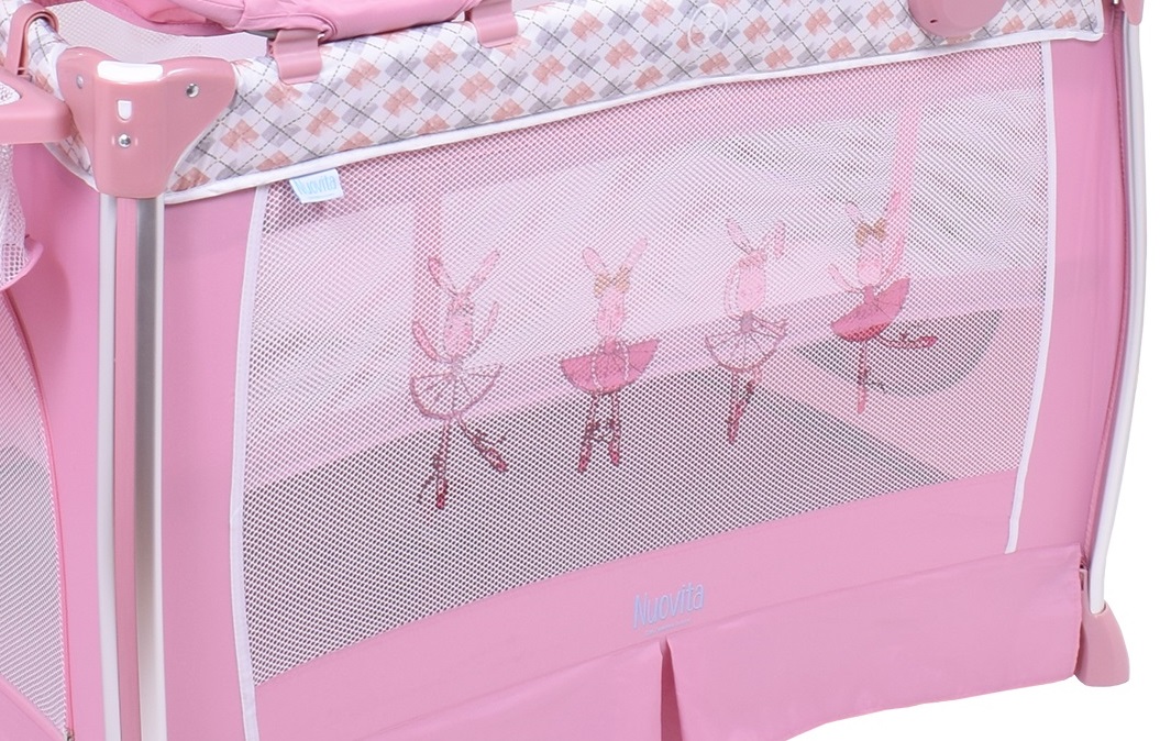 Детская кровать-манеж Nuovita Fortezza, цвет - Rosa / Розовый  