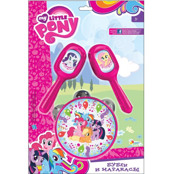 Бубен и маракасы - My Little Pony Бубен и маракасы - My Little PonyБарабаны, маракасы<br>Бубен и маракасы - My Little Pony<br>