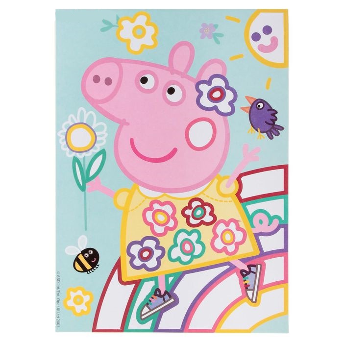 Набор для росписи цветной фольгой Peppa Pig - Пеппа и Радуга  