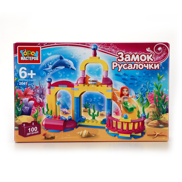 Конструктор – Замок Русалочки, 100 деталей Конструктор – Замок Русалочки, 100 деталейГород мастеров<br>Конструктор – Замок Русалочки, 100 деталей<br>