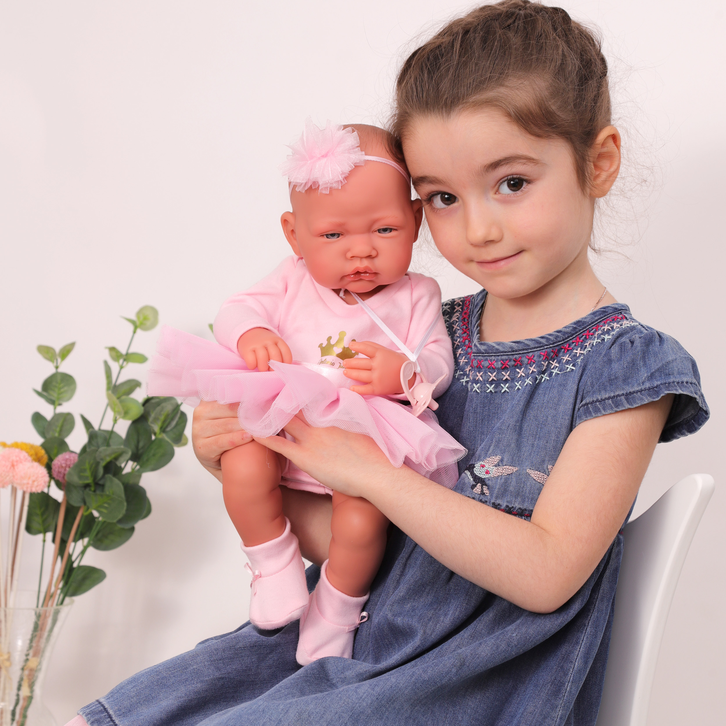 Кукла-пупс Эми в розовом 42 см виниловая  