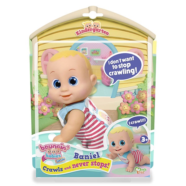 Кукла Bouncin' Babies – Баниэль, 16 см ползущая  