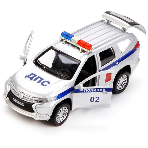 Машина металлическая инерционная Mitsubishi Pajero Sport Полиция 12 см.  