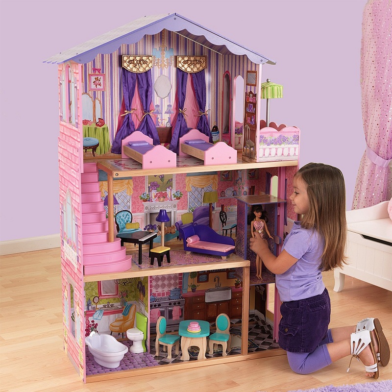 Деревянный домик Барби - My Dream Mansion - Особняк мечты, с мебелью 13 элементов