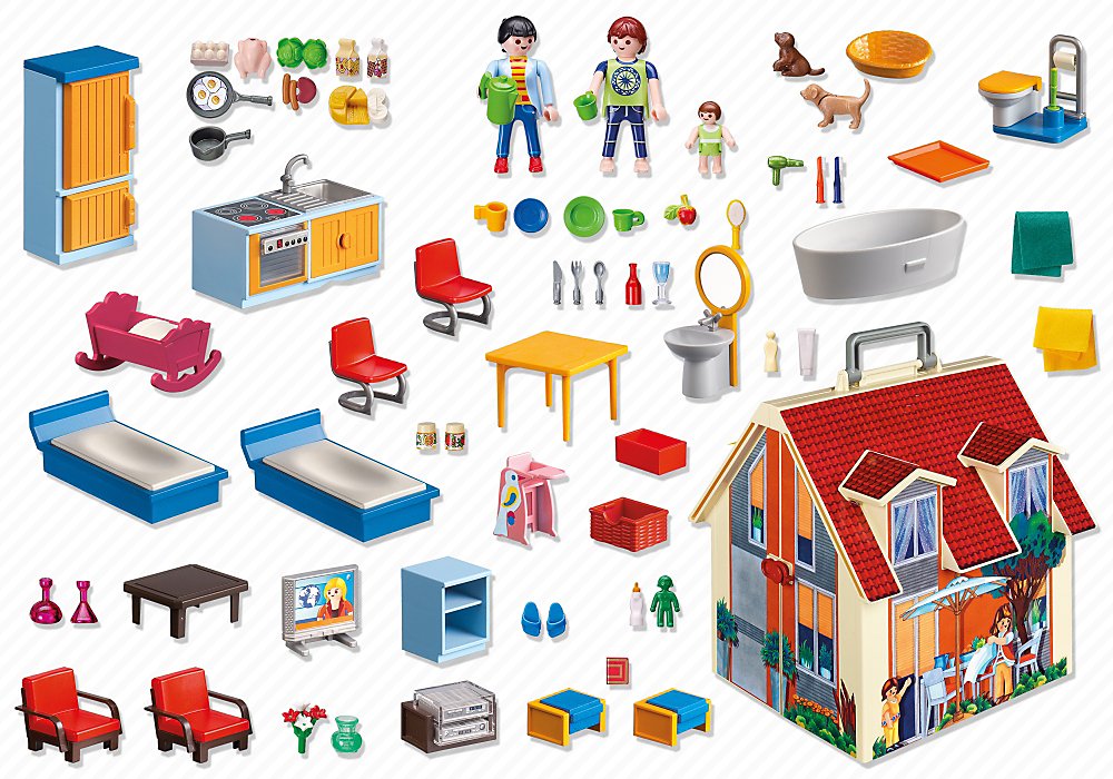 Игровой набор из серии Возьми с собой - Современный кукольный дом  