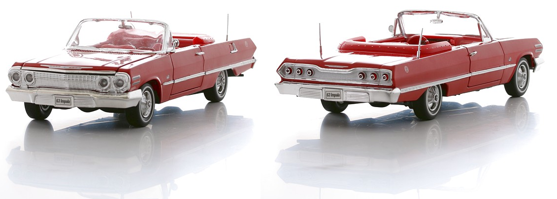 Модель машины Chevrolet Impala 1963, масштаб 1:24  