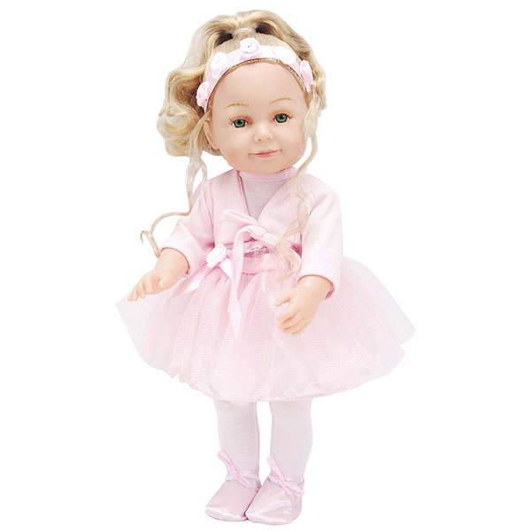 Кукла в розовой юбке пачке 40 см. с аксессуарами  