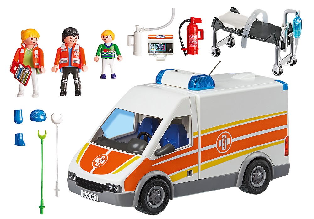 Рlaymobil. Серия Детская клиника. Машина скорой помощи, со светом и звуком  