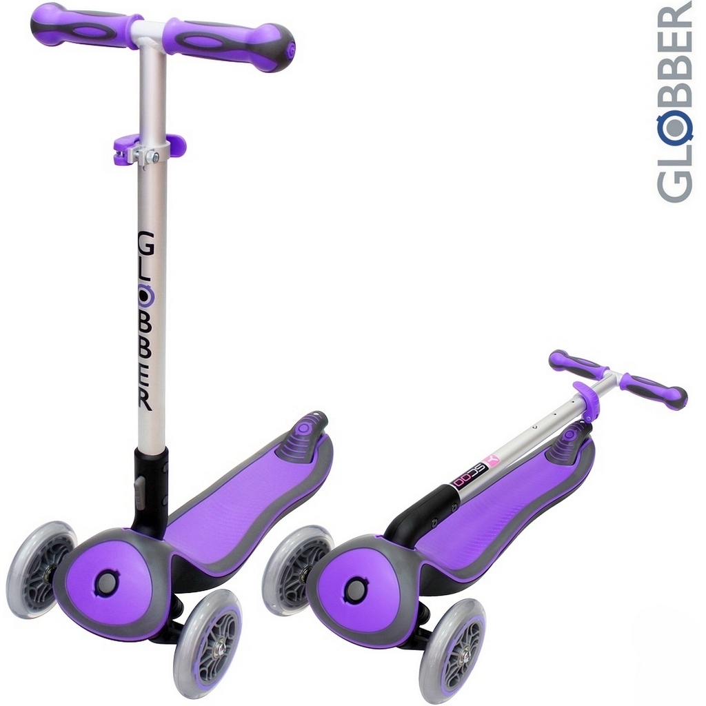 Самокат Globber Elite S My Free Fold up 446-103, фиолетовый Самокат Globber Elite S My Free Fold up 446-103, фиолетовыйТрехколесные самокаты<br>Самокат Globber Elite S My Free Fold up 446-103, фиолетовый<br>