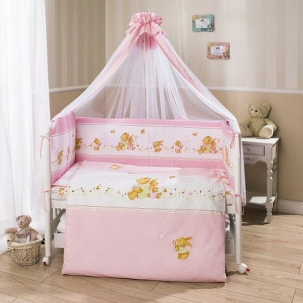 Комплект постельного белья - Фея, розовый, 4 предмета  