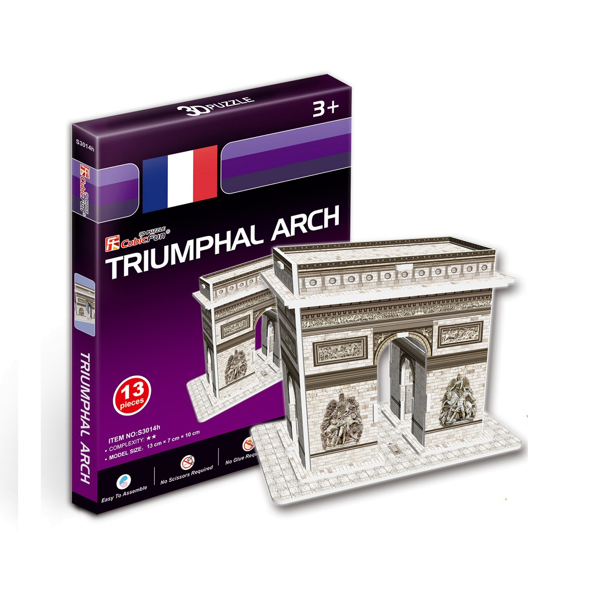 Объемный 3D-пазл Триумфальная арка, Франция, мини серия Объемный 3D-пазл Триумфальная арка, Франция, мини серияПазлы объёмные 3D<br>Объемный 3D-пазл Триумфальная арка, Франция, мини серия<br>