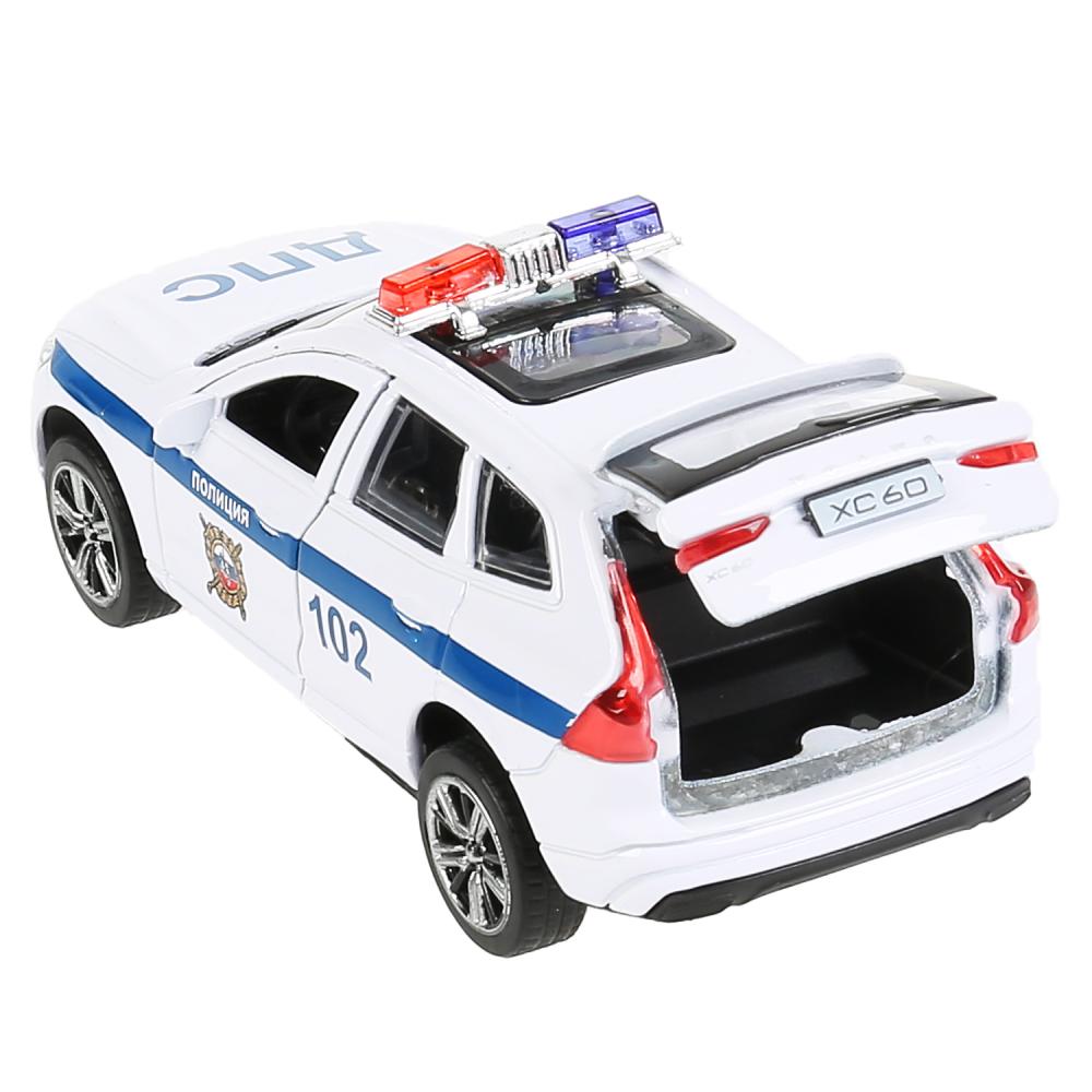 Инерционная металлическая модель - Volvo Xc60 R-Desing - Полиция 12 см, белый  