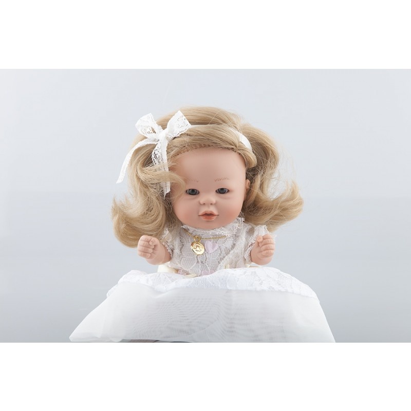 Кукла D'nenes – Бебетин в белом платье, 21 см  