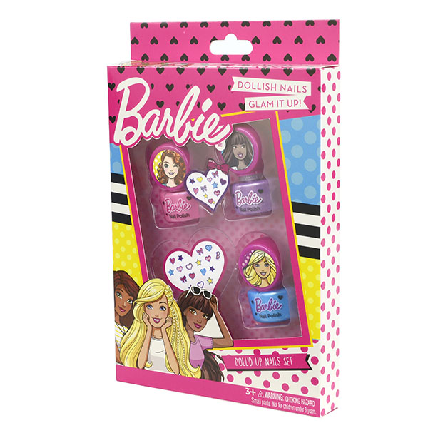 Игровой набор детской декоративной косметики для ногтей - Barbie  