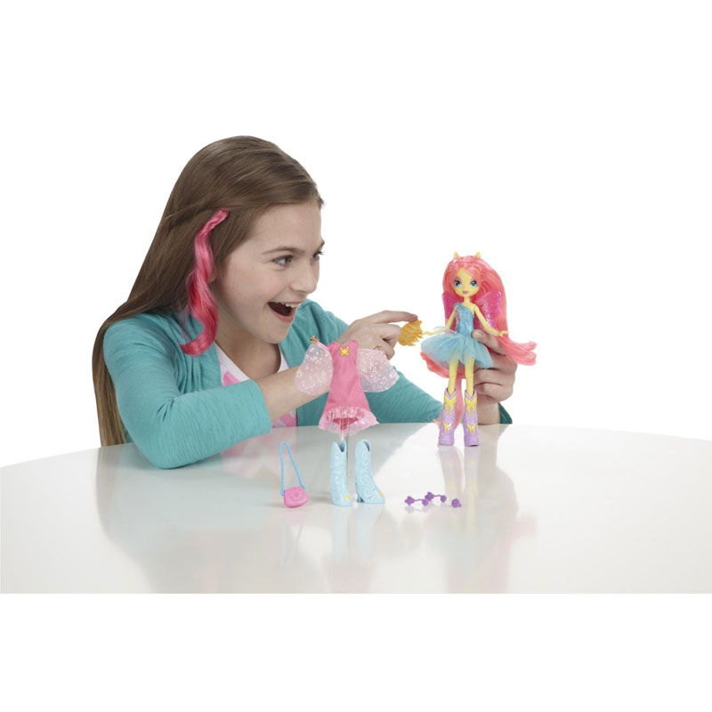 Кукла пони Fluttershy с крылышками и аксессуарами. My Little Pony «Equestria Girls»  